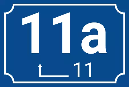 Strassen - Hausnummern 11a Bild