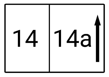 Strassen - Hausnummern 14 / 14a Bild