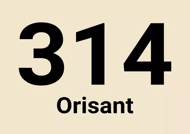 Strassen - Hausnummern 314 Orisant Bild