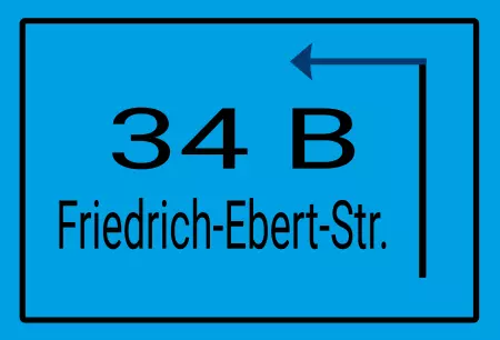 Strassen - Hausnummern 34B Bild