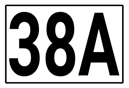 Strassen - Hausnummern 38A Bild