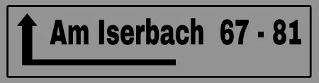 Strassen - Hausnummern Am Iserbach Bild