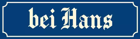 Strassen - Hausnummern bei Hans Bild