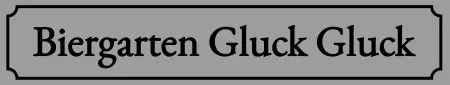 Strassen - Hausnummern Biergarten Gluck Gluck Bild