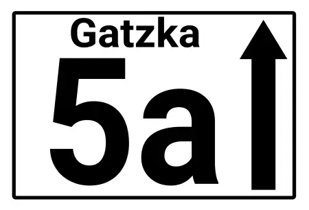 Strassen - Hausnummern Gatzka 5a Gerade Vor Bild