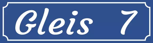 Strassen - Hausnummern Gleis 7 Bild