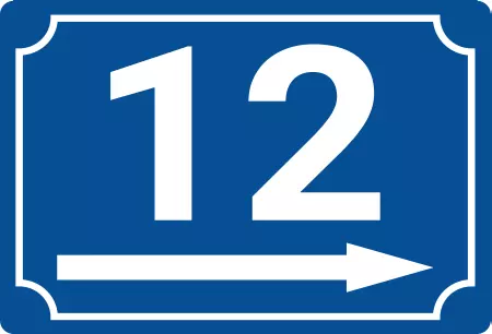 Strassen - Hausnummern Hausnummer 12 Bild