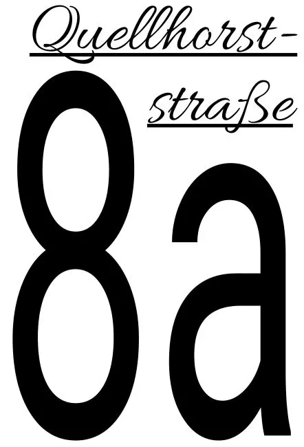 Strassen - Hausnummern Hausnummer mal anders Bild