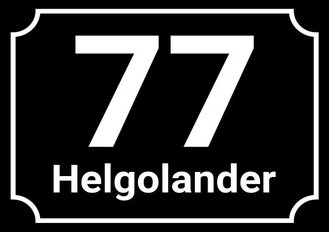 Strassen - Hausnummern Helgolander Bild