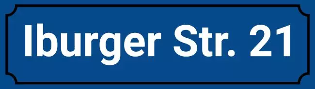 Strassen - Hausnummern Ibuger Str. Bild