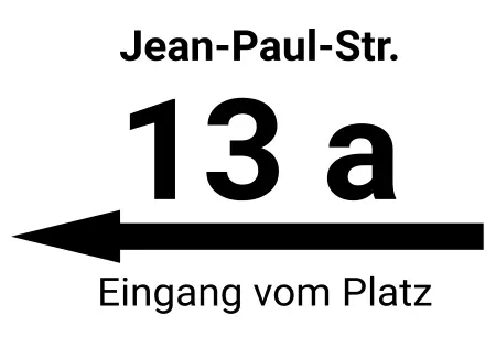 Strassen - Hausnummern Jean-Paul-Straße 13a Bild