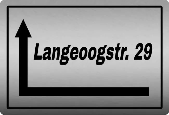 Strassen - Hausnummern Langeoogstr. 29 Bild