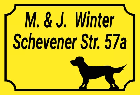 Strassen - Hausnummern M. & J. Winter Bild