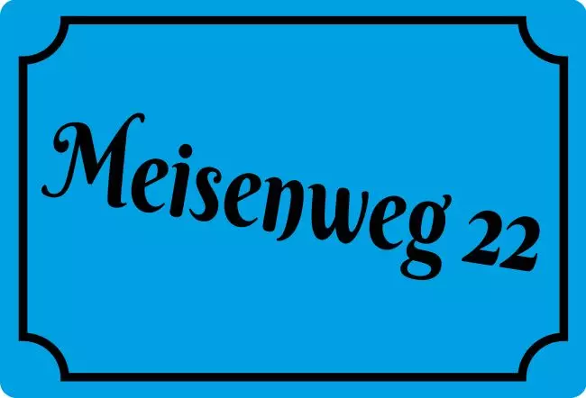 Strassen - Hausnummern Meisenweg 22 Bild