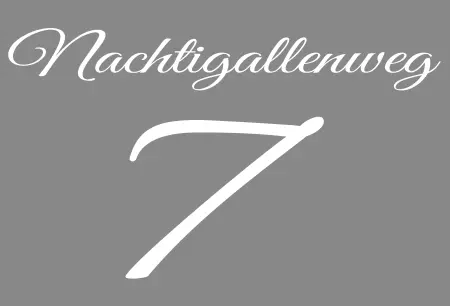 Strassen - Hausnummern Nachtigallenweg 7 Bild