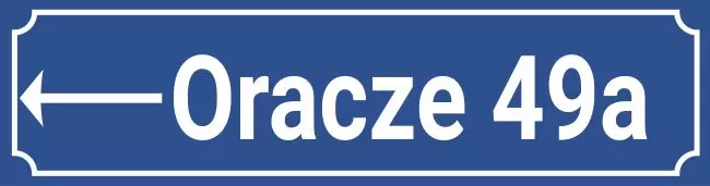 Strassen - Hausnummern Oracze 49 Bild