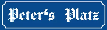 Strassen - Hausnummern Peters Platz Bild