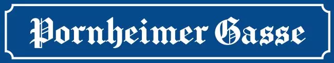 Strassen - Hausnummern pornheimer Gasse Bild