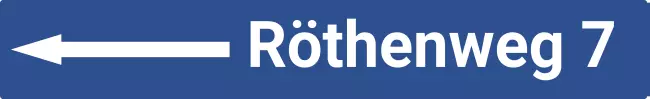 Strassen - Hausnummern Röthenweg 7 Bild
