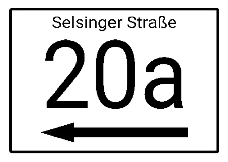  Strassen - Hausnummern Selsinger Straße 20a Bild