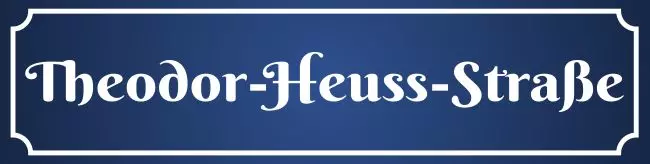 Strassen - Hausnummern Theodor-Heuss-Straße Bild
