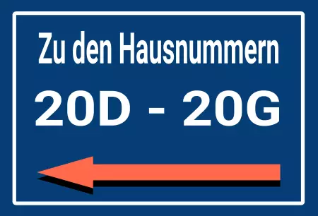 Strassen - Hausnummern Zu den Hausnummern Bild