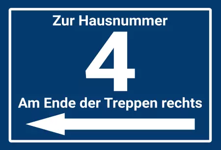 Strassen - Hausnummern Zur Hausnummer 4 Links Bild